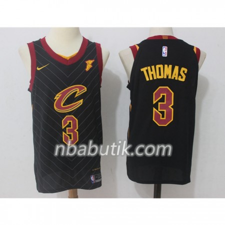 NBA Mænd Trøje Cleveland Cavaliers Isaiah Thomas 3 Nike 2017-18 Sort Swingman